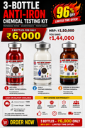 3-Bottle Anti-Iron Chemical Testing Kit
